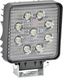 Ліхтар робочий, заднього ходу, світлодіодний LED 27W (106х106х47мм) 0077 фото 1